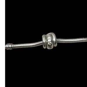 Authentic‎ Pandora champagne swirl rhinestone Sterling silver 925 charm